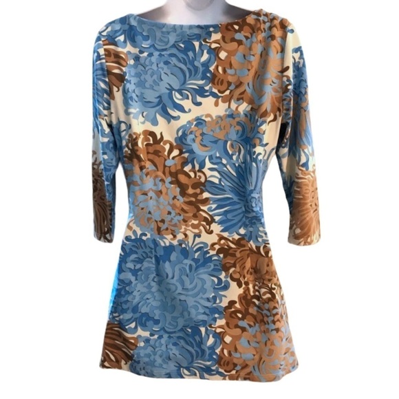 J. McLaughlin Tunic Top Catalina Cloth Size Small Side Cinch Flattering - Picture 5 of 9